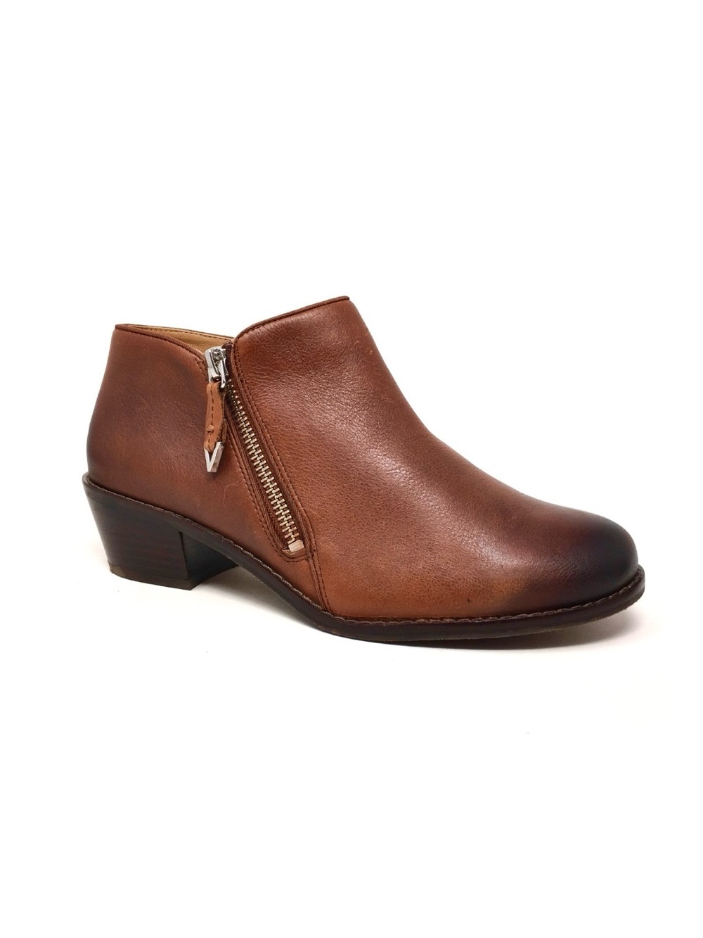Vionic Jolene Brown Leather Booties